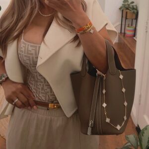 Hermes Picotin Etoupe Leather Tote palladium hardware 2026